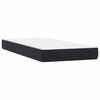 vidaXL Boxspringbett mit Matratze & LED Schwarz 80x220 cm Samt