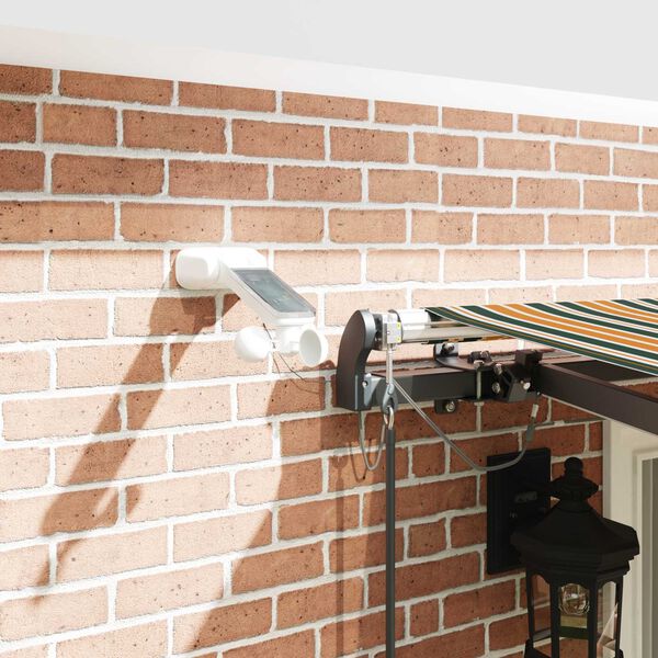 vidaXL Markisenstoff mit Gr&uuml;n und Gelb 400 x 300 cm Polyester