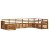 vidaXL Outdoor-Sofagarnitur 8 pcs Natur Massivholz Akazie