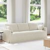 vidaXL Sofa Creme 228 x 78 x 80 cm Samt