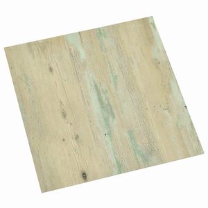 vidaXL Bodenplanken Wei&szlig; und Hellbraun 5,11 m&sup2; 55 Stk. PVC