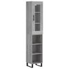 vidaXL Highboard Grau Sonoma 34,5x34x180 cm Holzwerkstoff