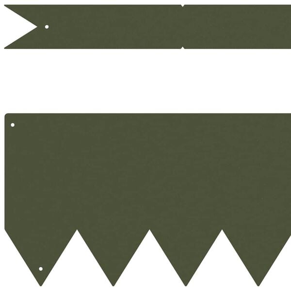vidaXL Raseneinfassung 50 pcs Olive Gr&uuml;n 100 x 0,05 x 20 cm