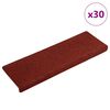 vidaXL Stufenmatten Selbstklebend 30 Stk. 65x21x4 cm Bordeauxrot Rechteckiger Rand