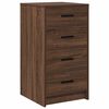 vidaXL Schminktisch 3 pcs Braun 40 x 41 x 135 cm Holzwerkstoff