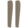 vidaXL Kopfteil mit Ohren Taupe 83x23x118/128 cm Stoff