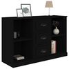 vidaXL Sideboard Schwarz 104,5x35,5x67,5 cm Holzwerkstoff