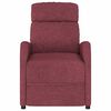 vidaXL Massagesessel Elektrisch Weinrot Stoff