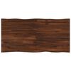 vidaXL Tischplatte mit Live Edge 100 x 60 x 3,2 cm Rechteckig