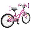 vidaXL Kinderfahrrad 20 Zoll f&uuml;r 6-11 Jahre alt Dunkelrosa