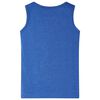 Kinder-Tanktop Blau Melange 104