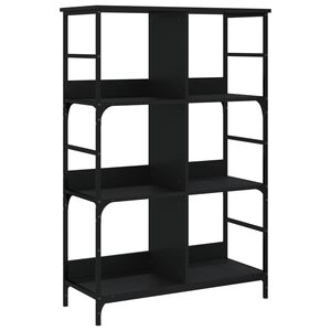 vidaXL B&uuml;cherregal Schwarz 78,5x33x117,5 cm Holzwerkstoff