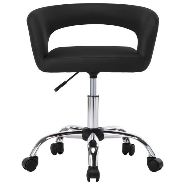 vidaXL Esszimmerst&uuml;hle 2 Stk. Schwarz Kunstleder