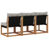 vidaXL 3 St&uuml;ck Outdoor Mittelsofa