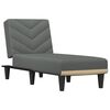 vidaXL Chaiselongue Dunkelgrau Stoff