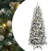 vidaXL K&uuml;nstlicher Weihnachtsbaum mit 300 LEDs mit St&auml;nder Wei&szlig; 240 cm