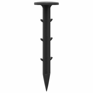 vidaXL Plastik-Pegs 100 pcs Schwarz 3 x 11 cm Kunststoff