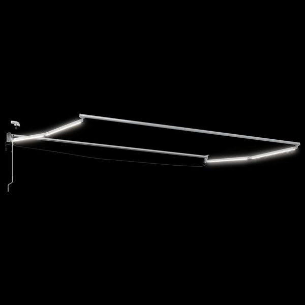 vidaXL Elektrisches Markisenrahmen Wei&szlig; 4 x 3 m Aluminium