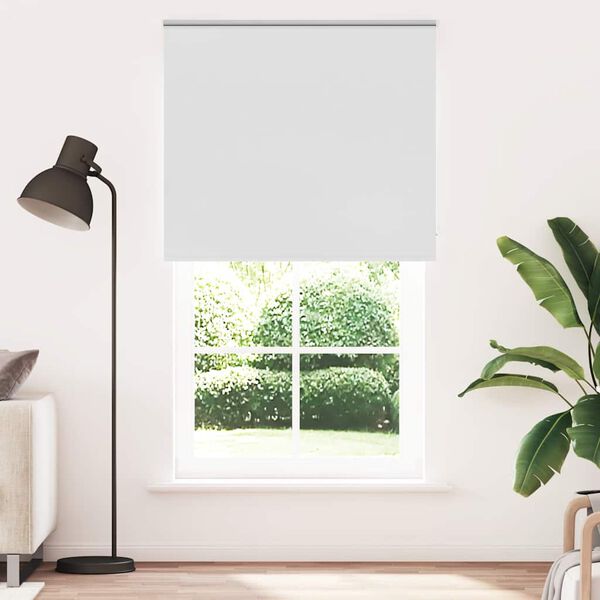 vidaXL Verdunkelungsrollo Wei&szlig; 130x210 cm Stoffbreite 126,6 cm