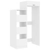 vidaXL W&auml;scheschrank-Set mit Speicher 2 stk. Wei&szlig; Holzwerkstoff
