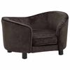 vidaXL Hundesofa Braun 69x49x40 cm Pl&uuml;sch