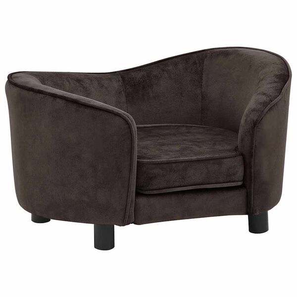 vidaXL Hundesofa Braun 69x49x40 cm Pl&uuml;sch