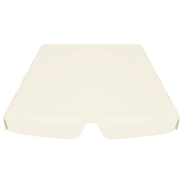 vidaXL Ersatzdach f&uuml;r Hollywoodschaukel Creme 188/168x145/110 cm