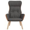 vidaXL Relaxsessel Dunkelgrau Stoff und PVC