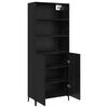 vidaXL Highboard Schwarz Eichen-Optik 69,5 x 32,5 x 180 cm