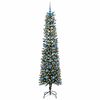 vidaXL K&uuml;nstlicher Weihnachtsbaum mit 300 LEDs mit St&auml;nder Gr&uuml;n 210 cm