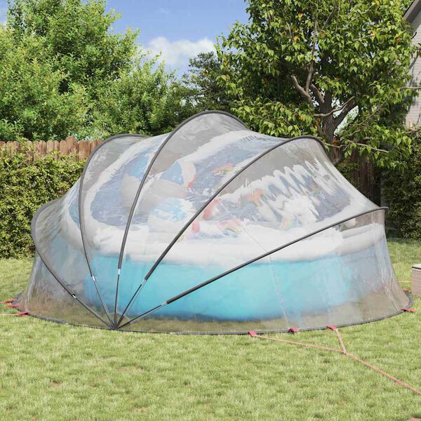 vidaXL Pool-Dome Transparent 500 x 500 x 236 cm PVC