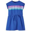 vidaXL Kinderkleid mit Kordelzug Kobaltblau 116