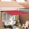 vidaXL Einziehbare Markise Rot 300 x 250 cm Aluminium und Stoff