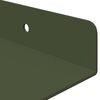 vidaXL Schwebendes Regal 4 pcs Olive Gr&uuml;n 30 x 18 x 2,5 cm Stahl