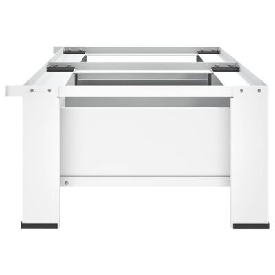 vidaXL Untergestell für Wasch- und Trockenmaschine mit Schubladen Weiß