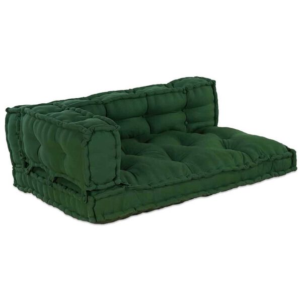 vidaXL Pallet Sofa Kissen Gr&uuml;n Stoff