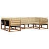 vidaXL Outdoor-Sofagarnitur 6 stk. Natur und Beige