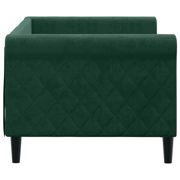 vidaXL Tagesbett Dunkelgr&uuml;n 80x200 cm Samt