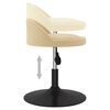 vidaXL Esszimmerstuhl Drehbar Creme Samt