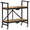 vidaXL K&uuml;chenwagen 87x36x81 cm Mango Massivholz