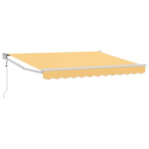 vidaXL Ausziehbare Markise Sand 3,5 x 2,5 m Polyester und Metall
