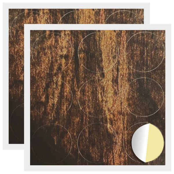 vidaXL Selbstklebende Schraubenabdeckung 2 pcs Altholz &Oslash; 20 x 0,5 mm