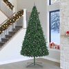 vidaXL Weihnachtsbaum mit dekorativen Lichterketten Gr&uuml;n 400 cm PVC