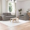 vidaXL Sofa 2 pcs Taupe 182 x 80 x 82 cm Stoff