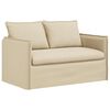 vidaXL Sofa Creme 136 x 82 x 85 cm Stoff
