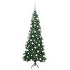 vidaXL Eckiger k&uuml;nstlicher Weihnachtsbaum Gr&uuml;n 180 cm PVC und Metall