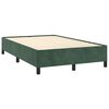 vidaXL Boxspringbett mit Matratze Dunkelgr&uuml;n 120x190 cm Samt