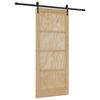vidaXL Schiebet&uuml;r ORKDAL Nat&uuml;rlich und Schwarz 86 x 198,5 cm