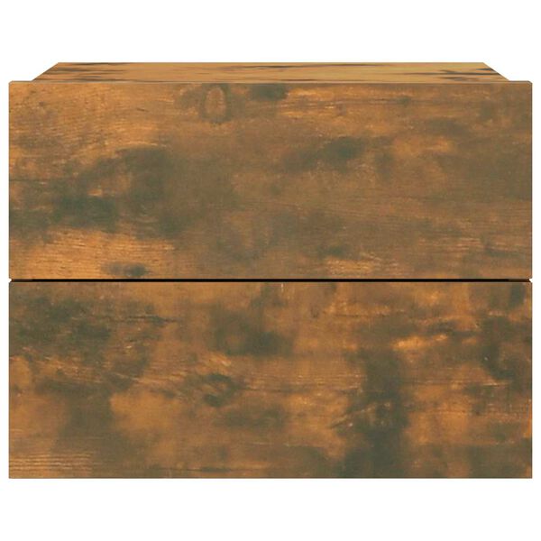 vidaXL Nachttisch R&auml;uchereiche 40x30x30 cm Holzwerkstoff