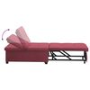 vidaXL Schlafsofa Ausziehbar Weinrot 194 x 50 x 82 cm Stoff